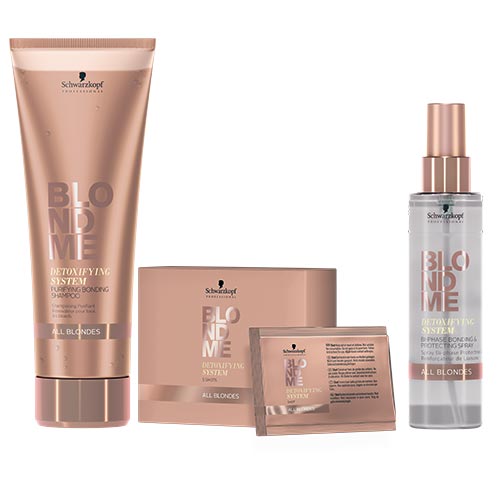 BLONDME سیستم زدودن سموم SCHWARZKOPF درمان  مراقبت از مو